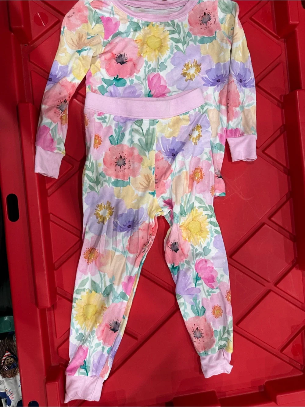 Little Sleepies Pastel Floral Pink